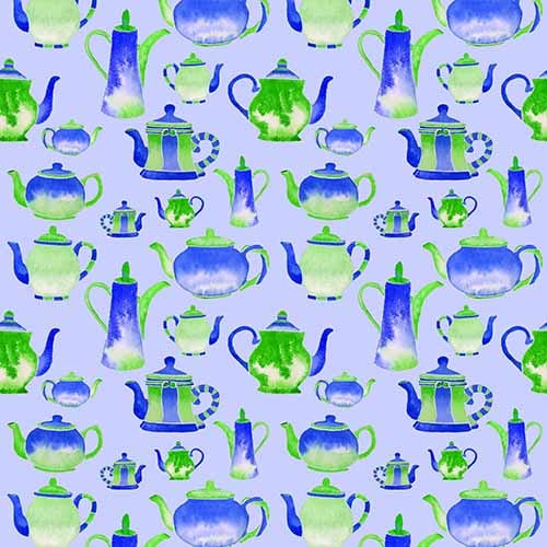 Oven Glove Pattern Blue