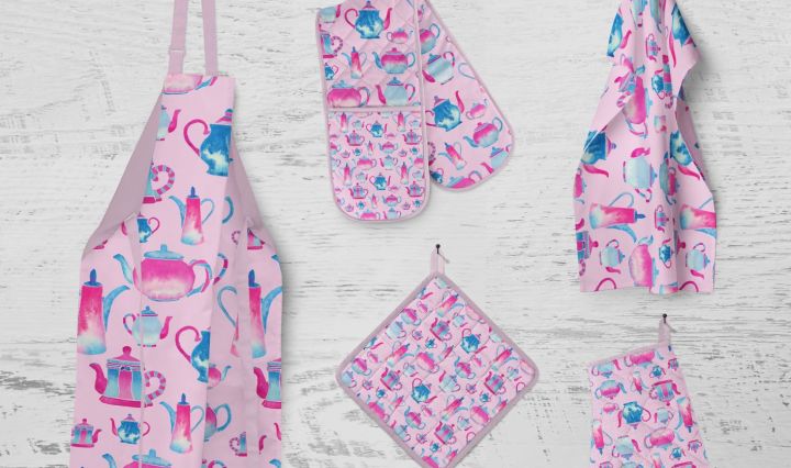 Oven Gloves Apron Tea towel